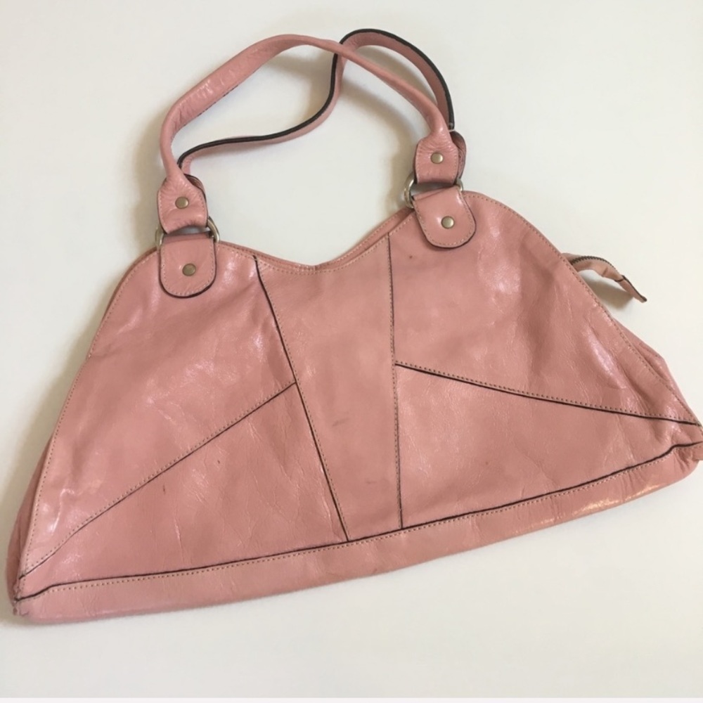 L. credi | pink shoulder bag with pockets